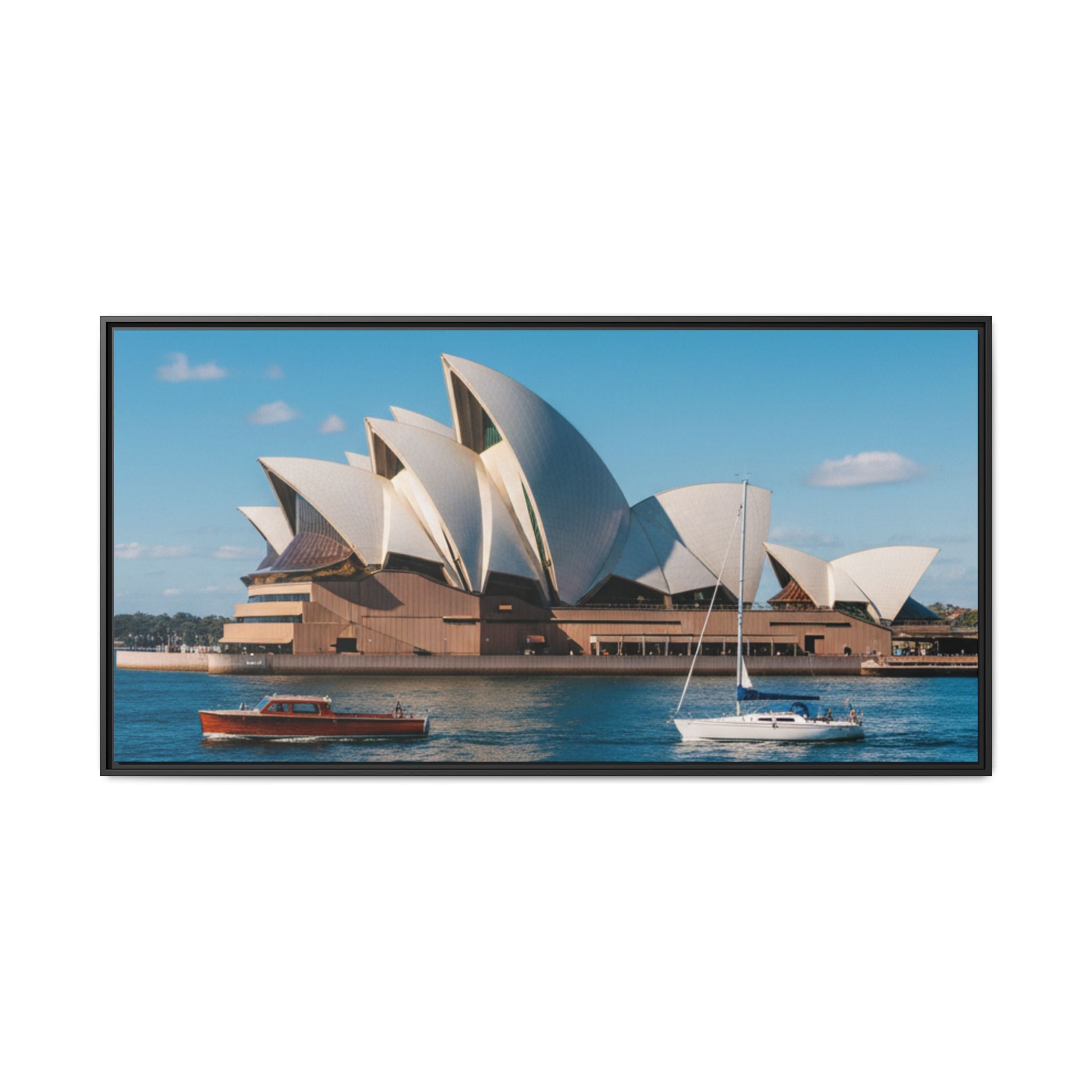 Australia Sydney Opera House Framed Canvas Print — Beautiful Picture