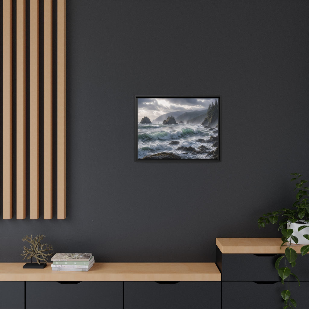 Oregon Coast Waves Canvas Wall Art Print Ready to Hang