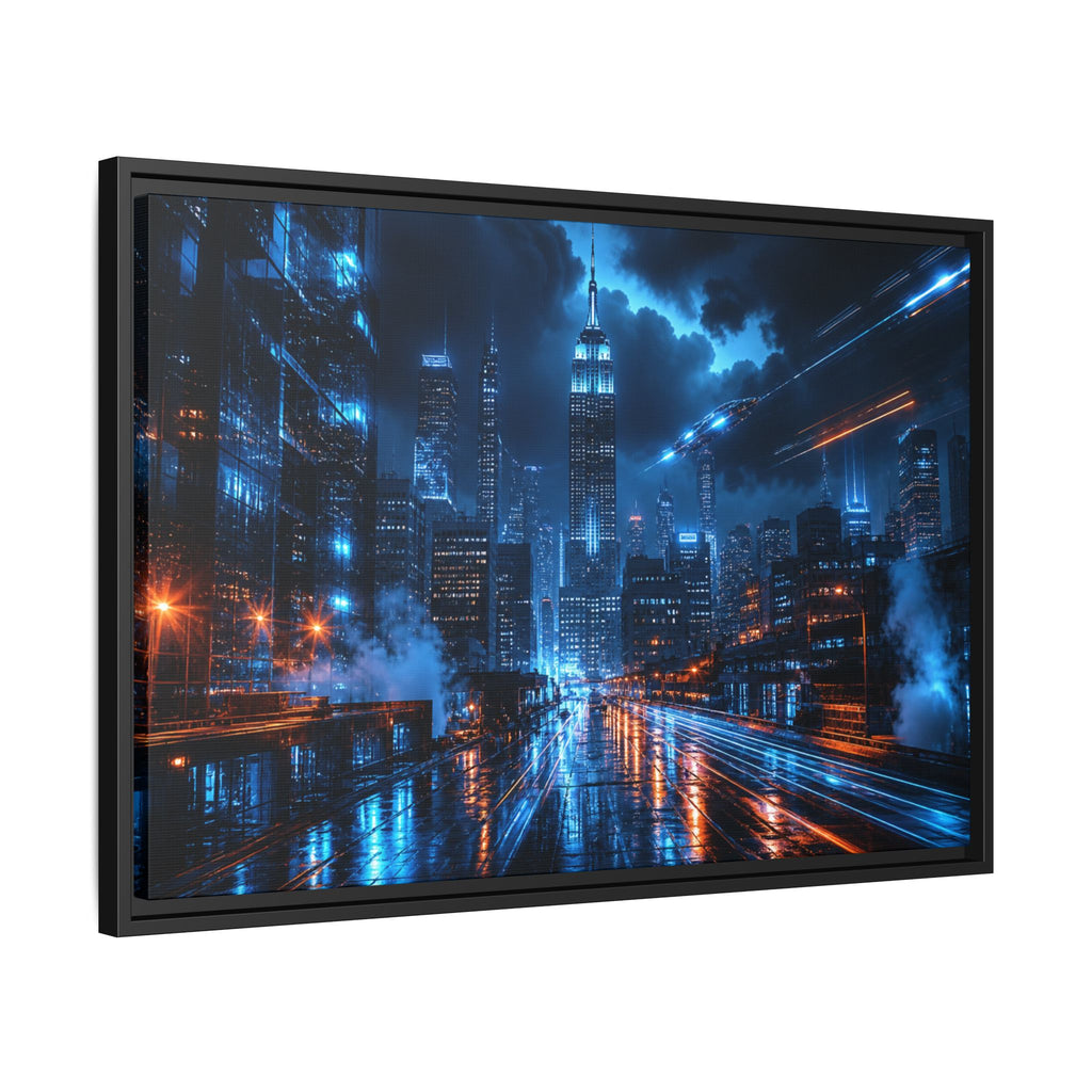 New York City Night Canvas Wall Art Print Ready to Hang