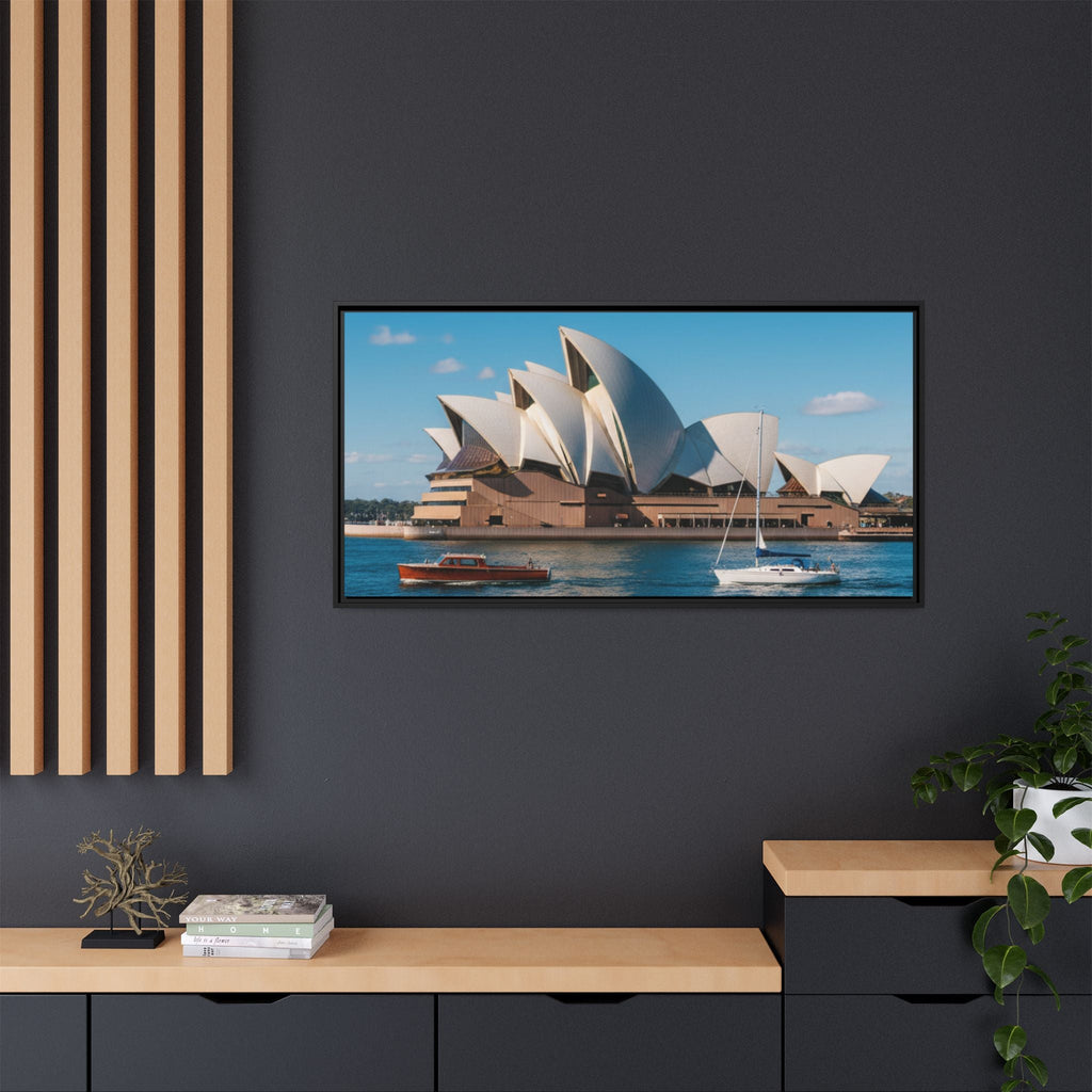 Australia Sydney Opera House Framed Canvas Print — Beautiful Picture