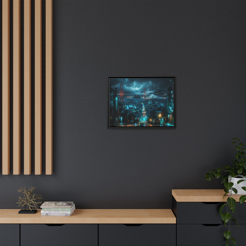 San Francisco Night Canvas Wall Art Print Ready to Hang
