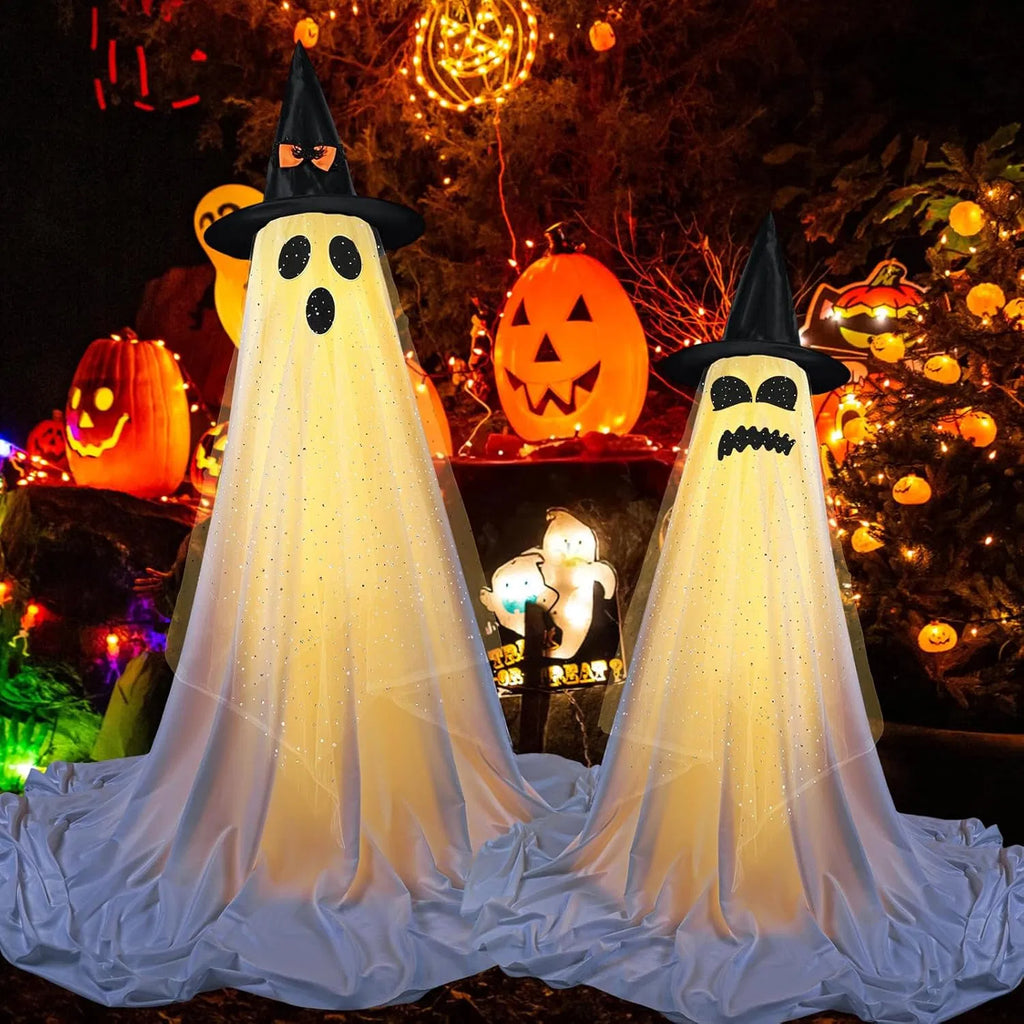 2 Packs Halloween Decorations Outdoor Indoor with Halloween Remote Control
