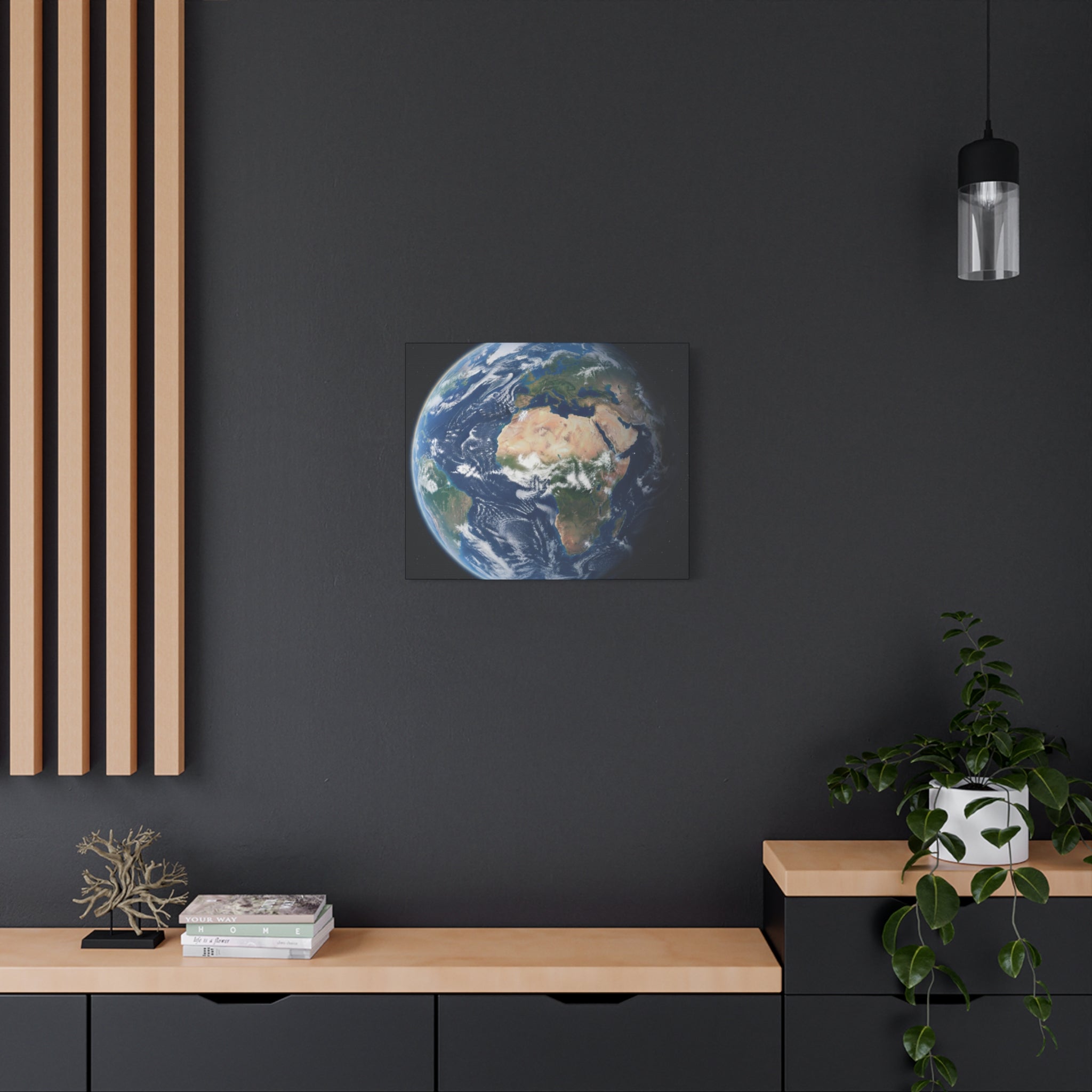 Earth from Space Stunning Image — Planet Globe Wall Art, Africa View