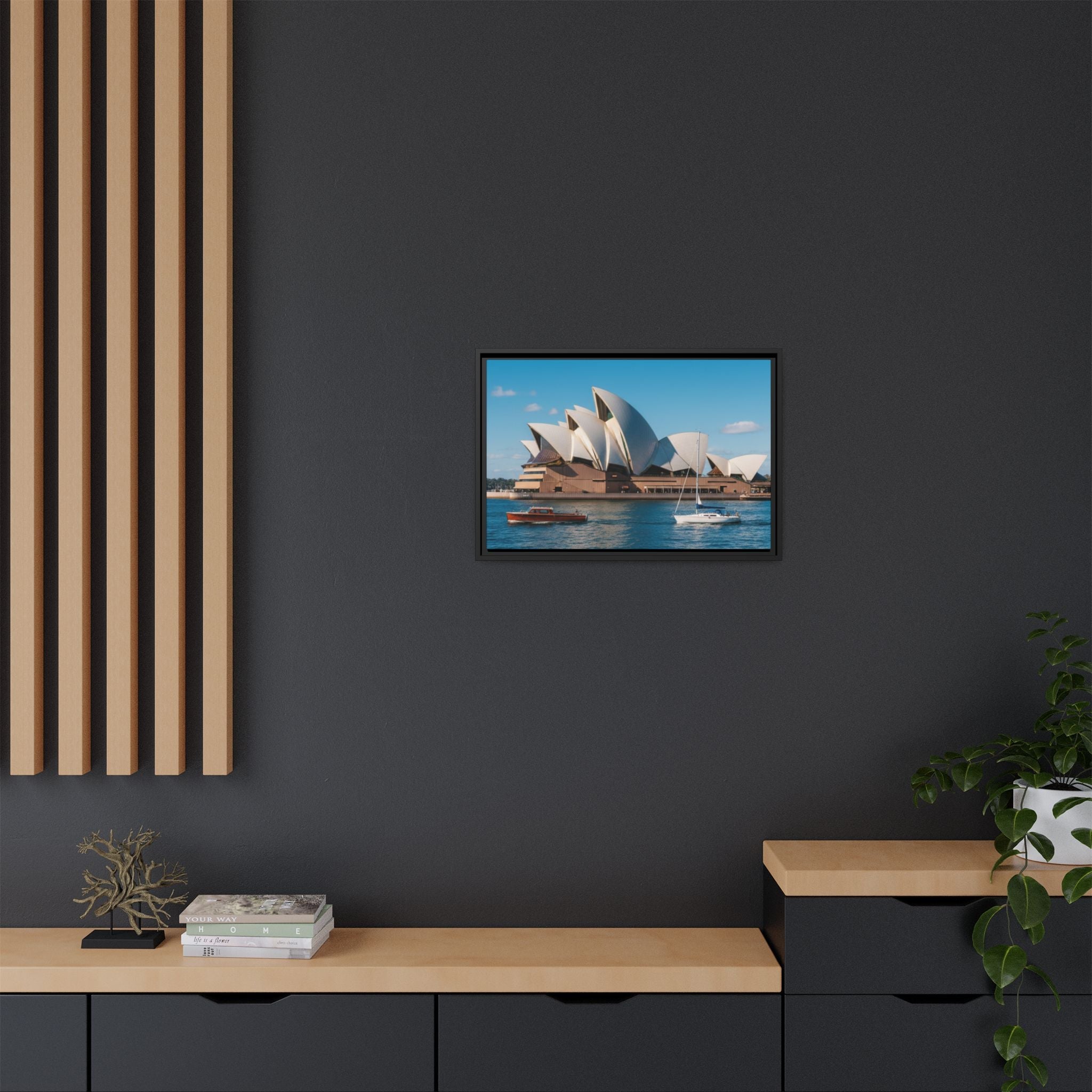 Australia Sydney Opera House Framed Canvas Print — Beautiful Picture