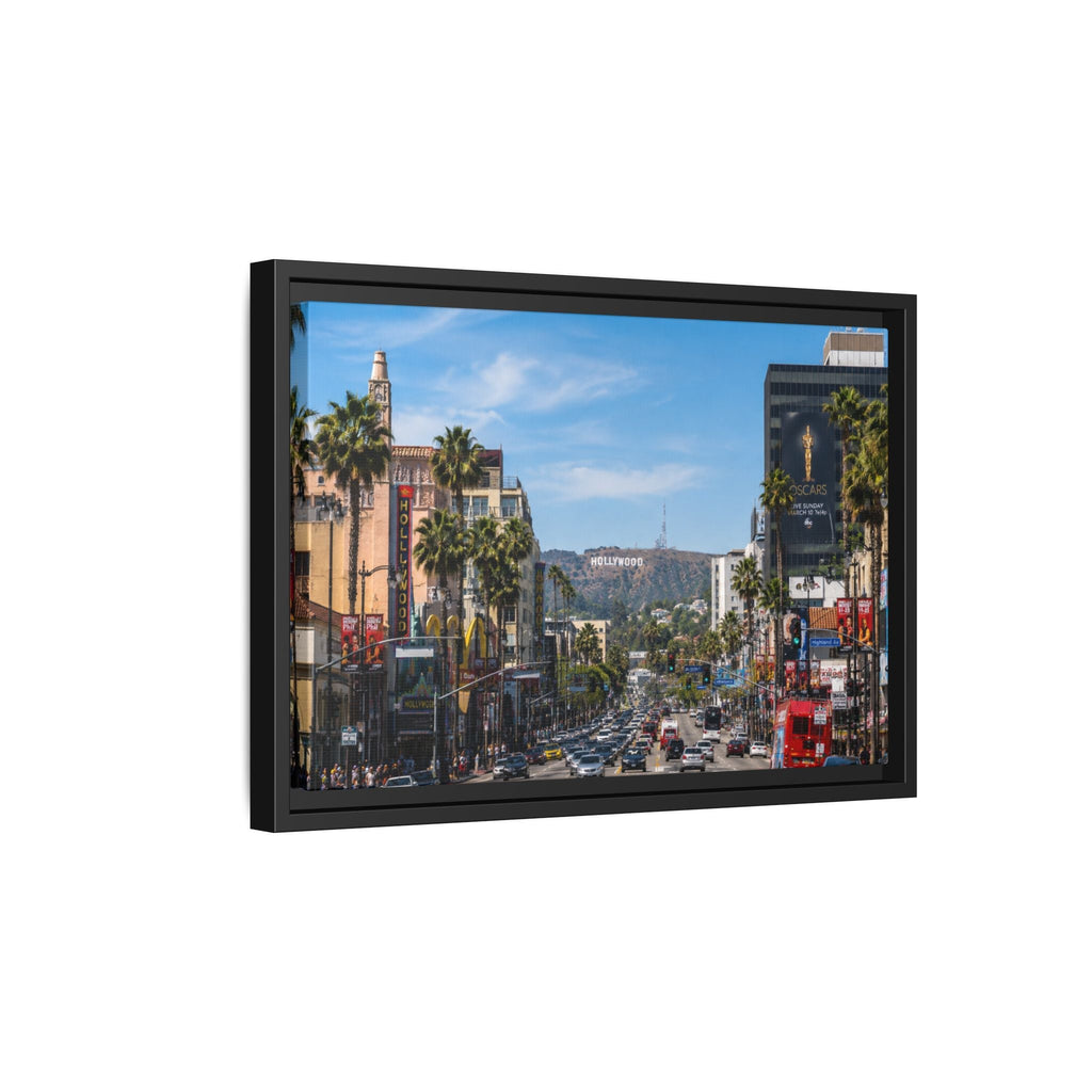 Hollywood Boulevard Matte Canvas Print — Framed Wall Art