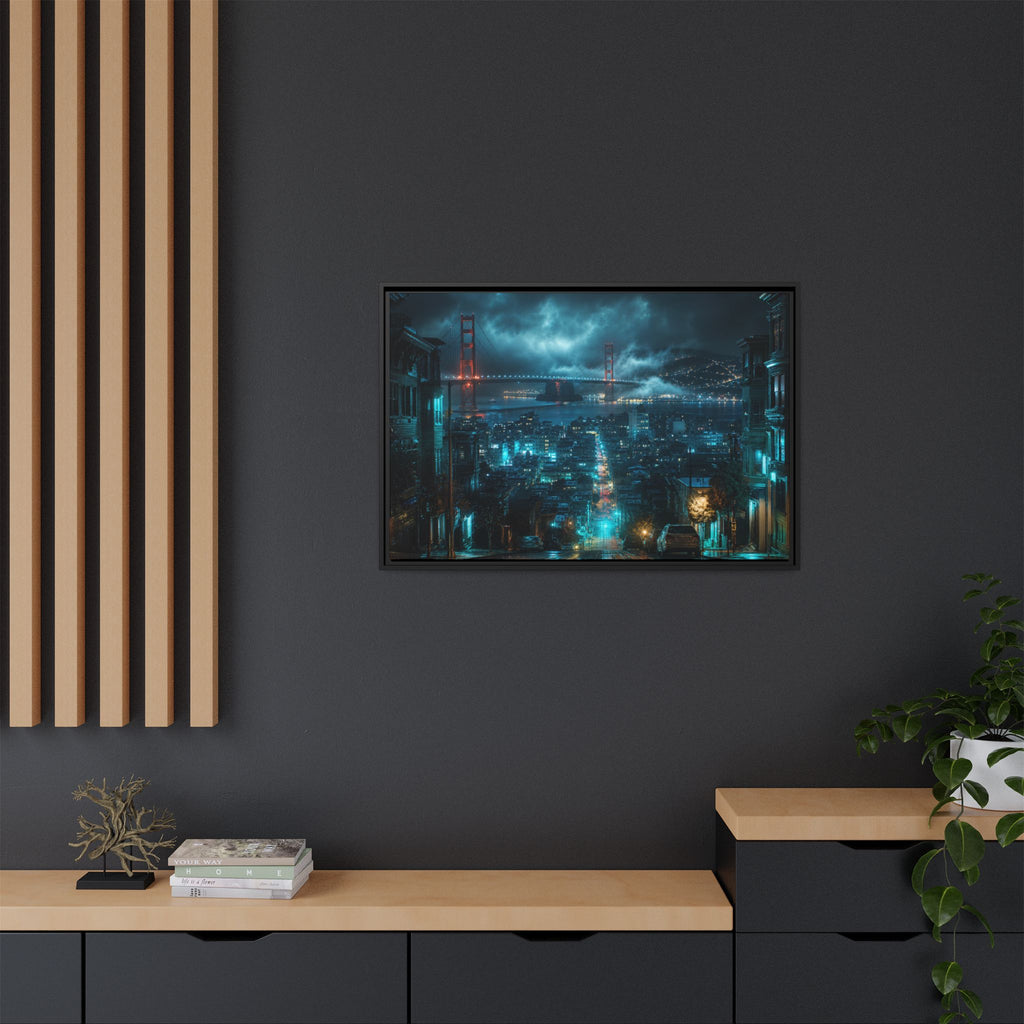 San Francisco Night Canvas Wall Art Print Ready to Hang