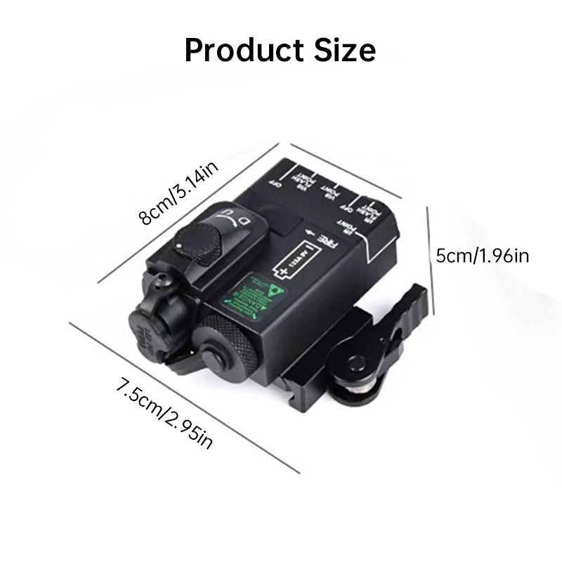 MINI-A2 PEQ15 Laser & Tactical Light - 20MM Picatinny Rail Mount, Red/Green.