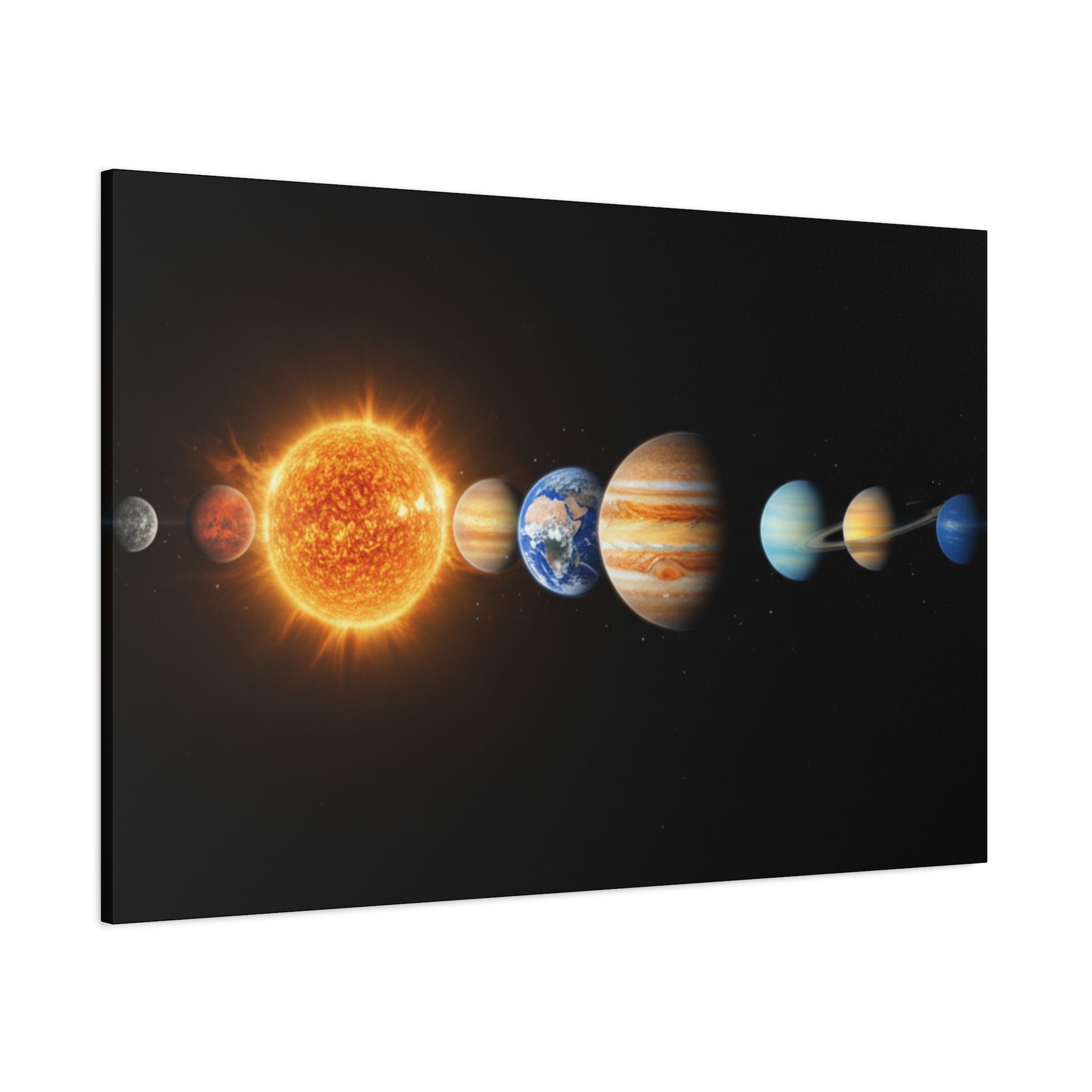 Solar System Stunning Canvas Print — Jaw-Dropping Space Wall Art
