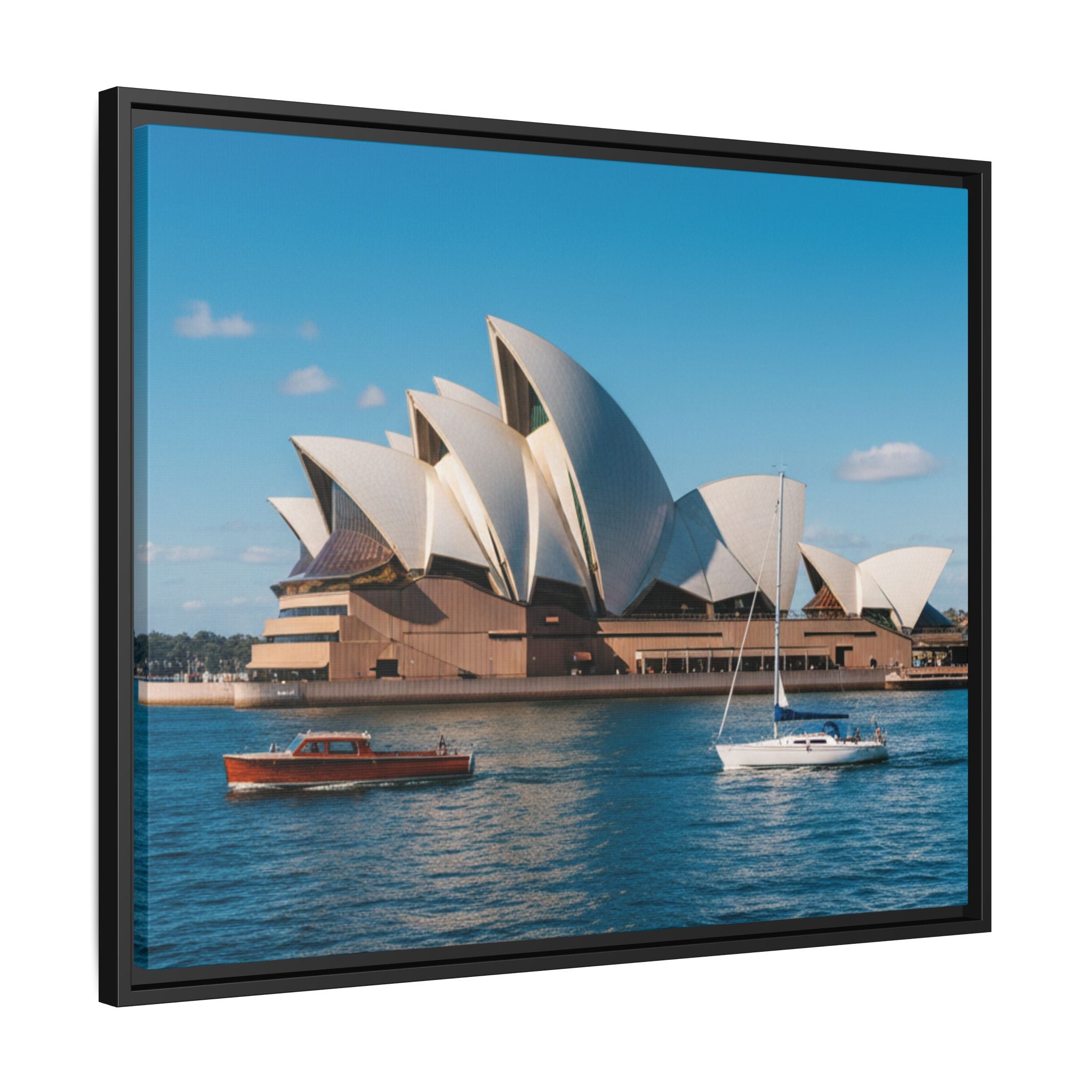 Australia Sydney Opera House Framed Canvas Print — Beautiful Picture