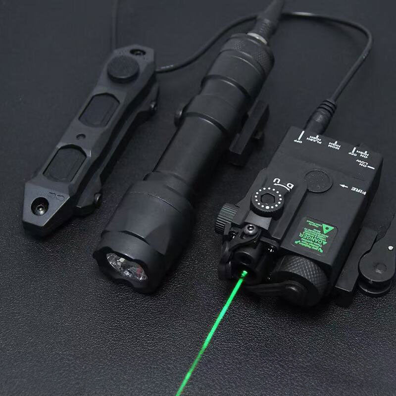 MINI-A2 PEQ15 Laser & Tactical Light - 20MM Picatinny Rail Mount, Red/Green.