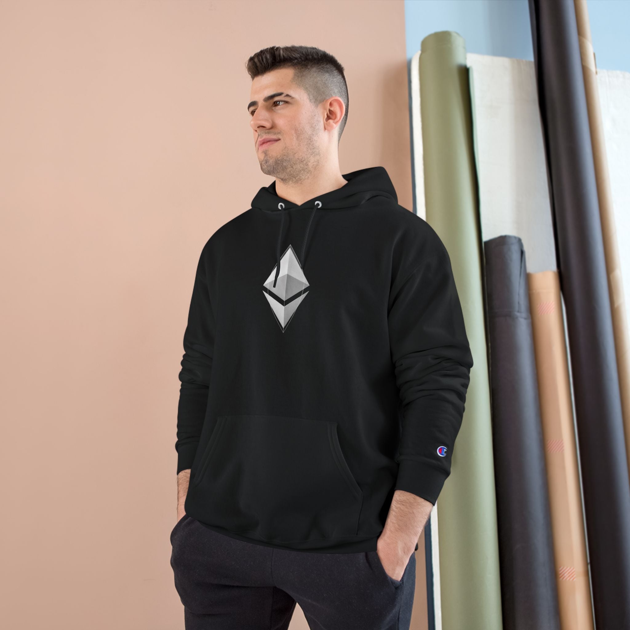 Ethereum Logo Hoodie — Crypto Champion Pullover Very Comfortable