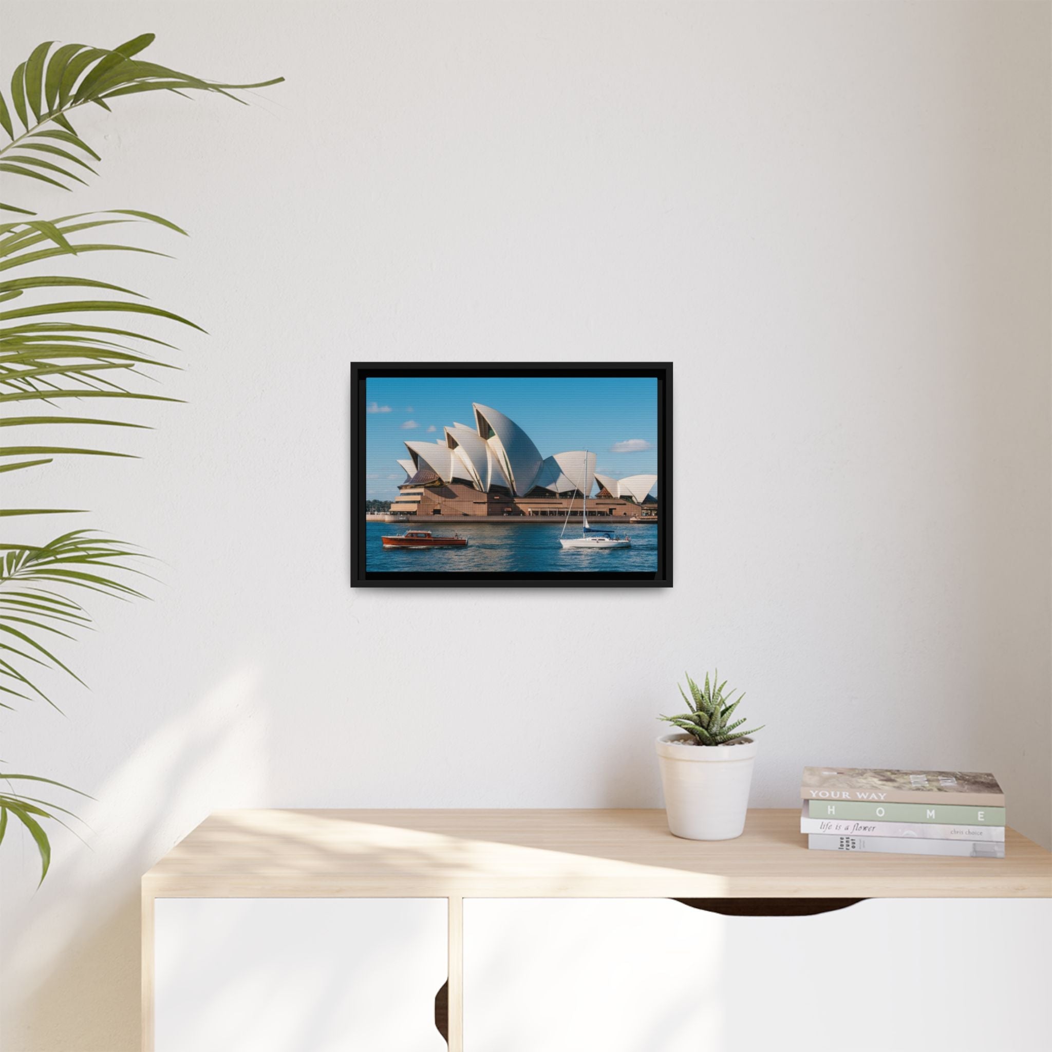 Australia Sydney Opera House Framed Canvas Print — Beautiful Picture