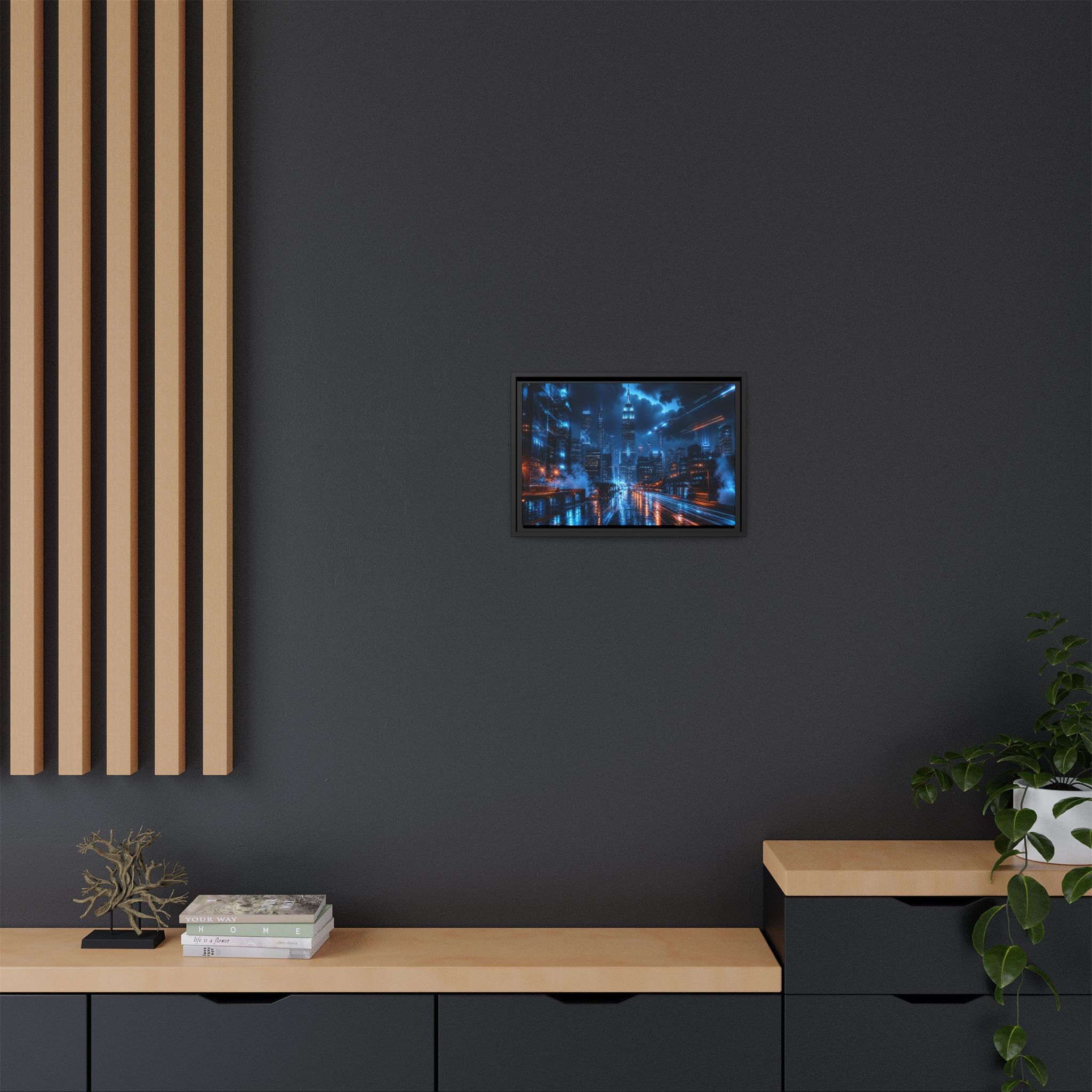 New York City Night Canvas Wall Art Print Ready to Hang