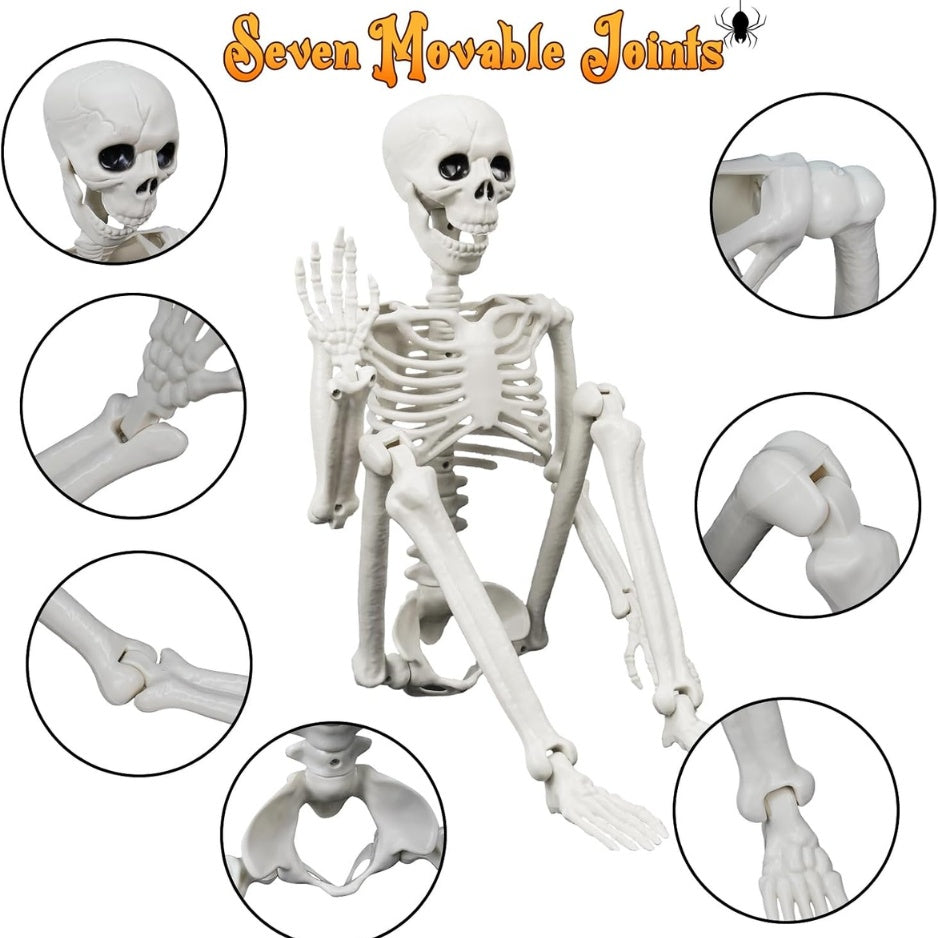 Lighted Human Dog Skeleton Halloween Decorations Outdoor Indoor 36 Inch