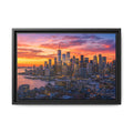 New York City Stunning — Vibrant Skyline Sunset Canvas Wall Art