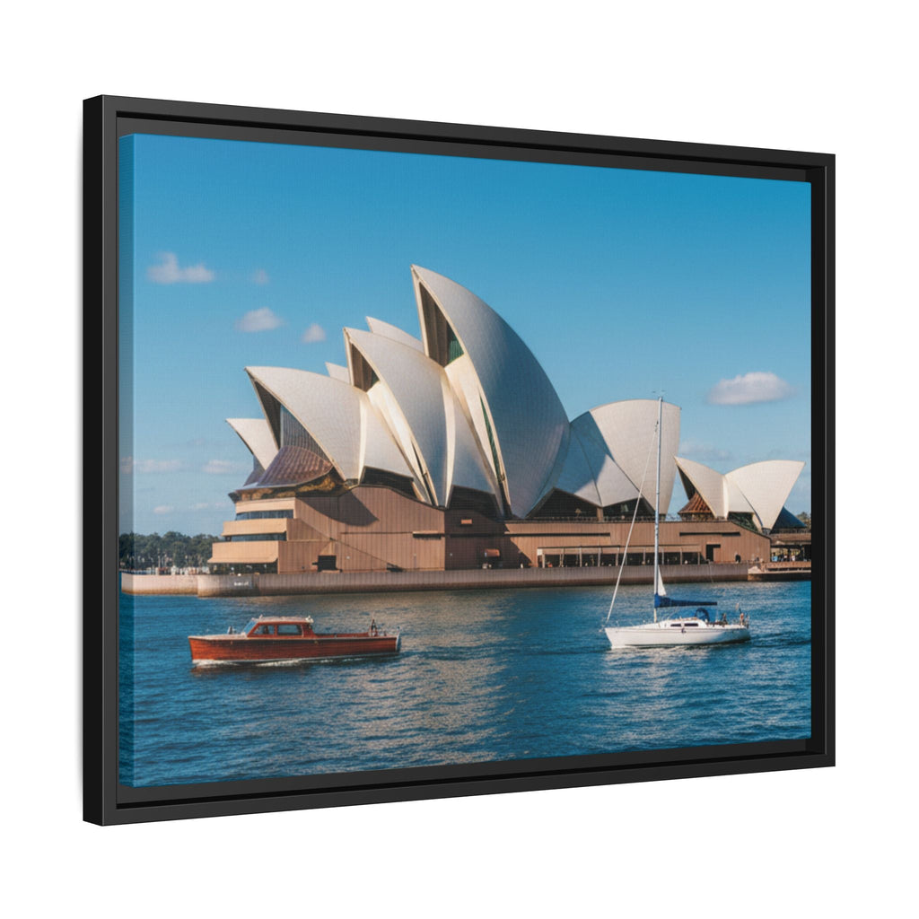Australia Sydney Opera House Framed Canvas Print — Beautiful Picture