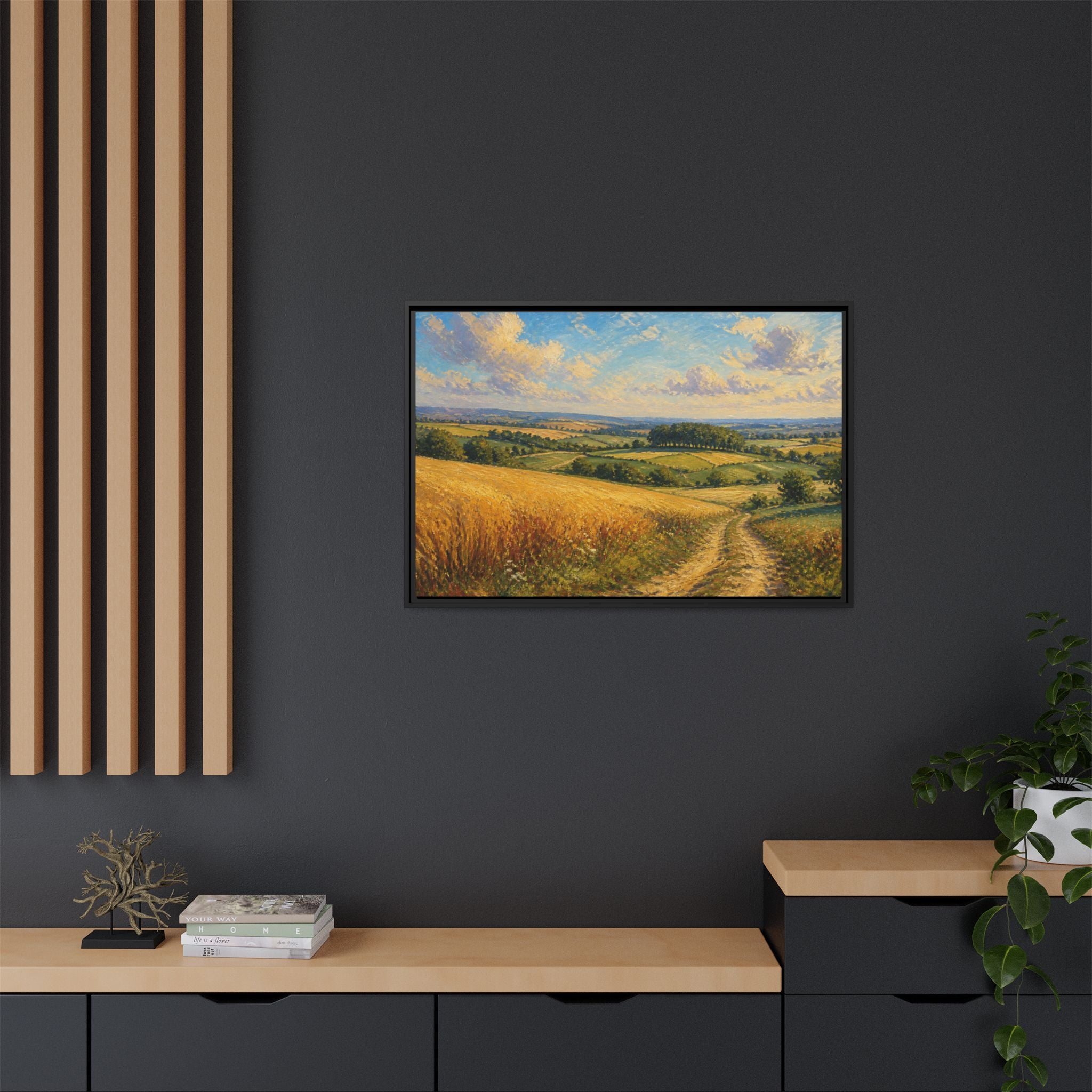 Rolling Countryside Canvas Wall Art Print Ready to Hang
