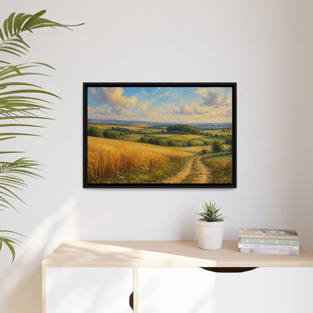 Rolling Countryside Canvas Wall Art Print Ready to Hang