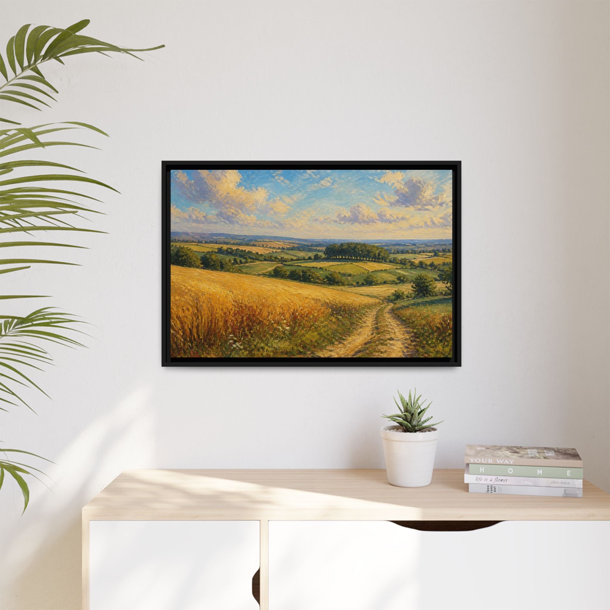 Rolling Countryside Canvas Wall Art Print Ready to Hang