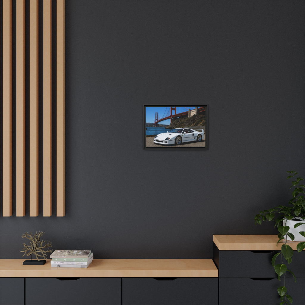 Ferrari F40 1987 Canvas Print — Golden Gate Bridge - Stunning Photo