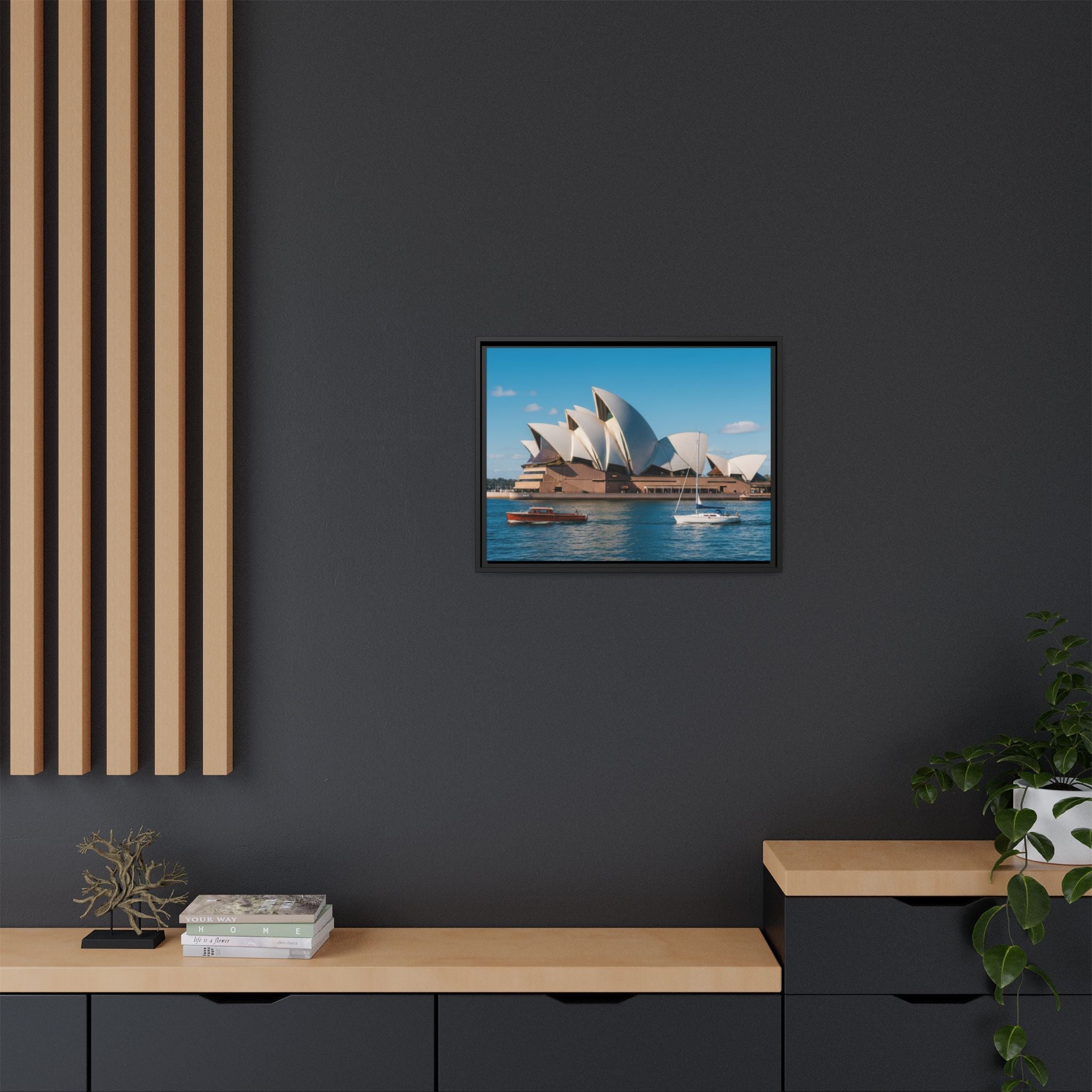Australia Sydney Opera House Framed Canvas Print — Beautiful Picture