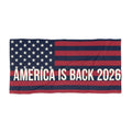 America Is Back 2026 Beach Towel — Patriotic American Flag Summer Towel