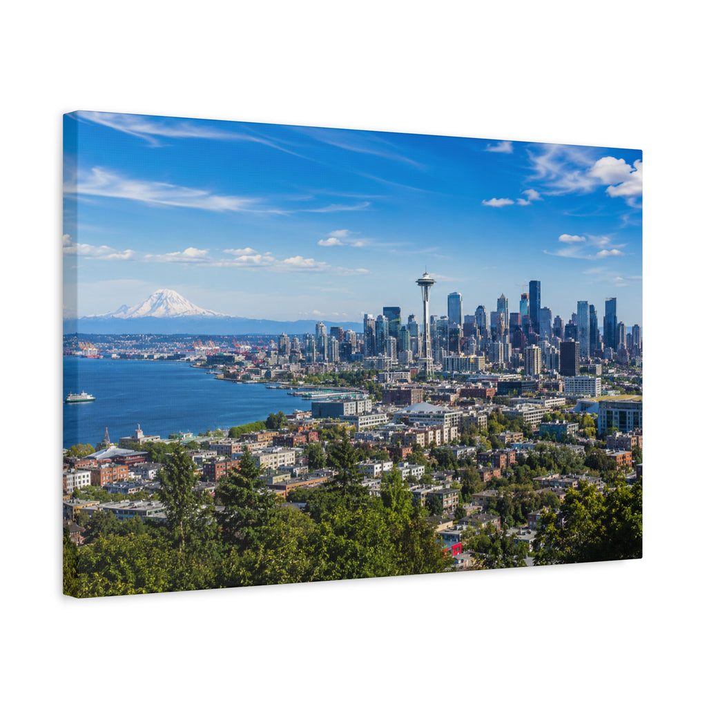 Seattle Skyline Matte Canvas Print — Space Needle - Stunning