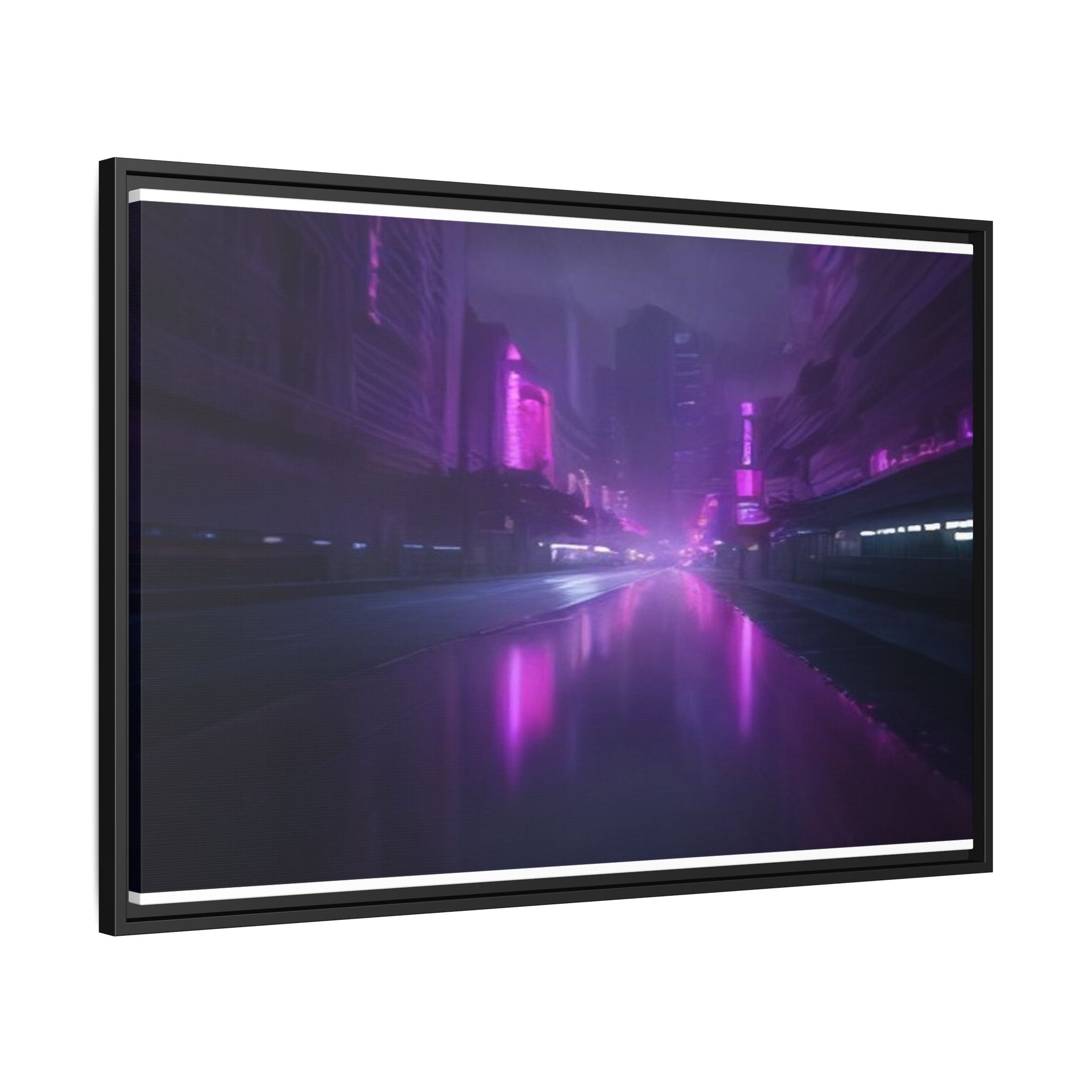 Las Vegas Neon Night Canvas Wall Art Print Ready to Hang