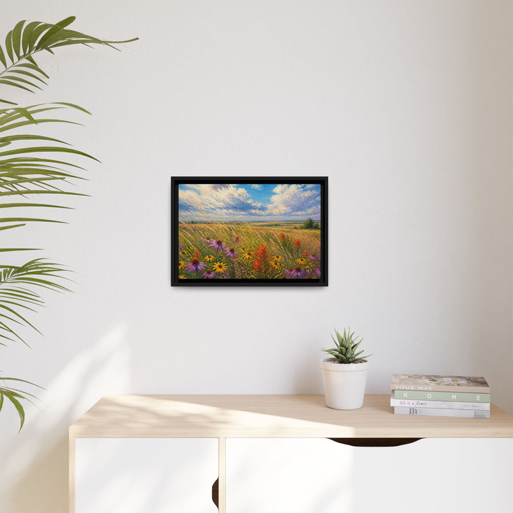 Prairie Bloom Canvas Wall Art Print Ready to Hang