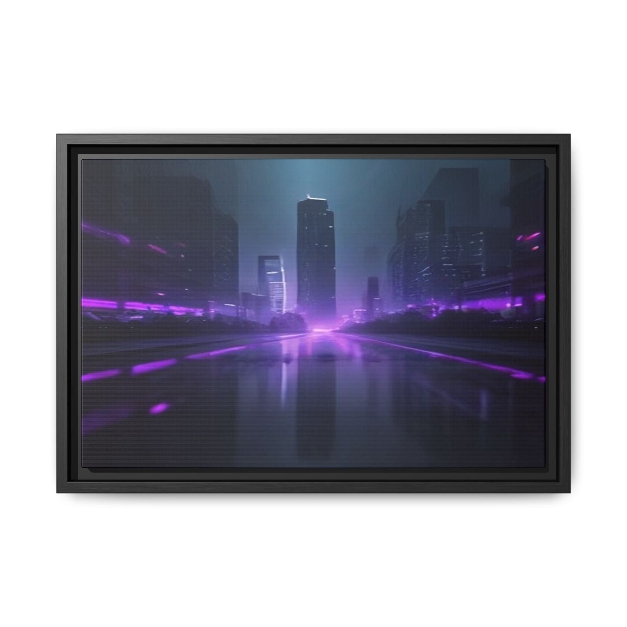Los Angeles Night Canvas Wall Art Print Ready to Hang