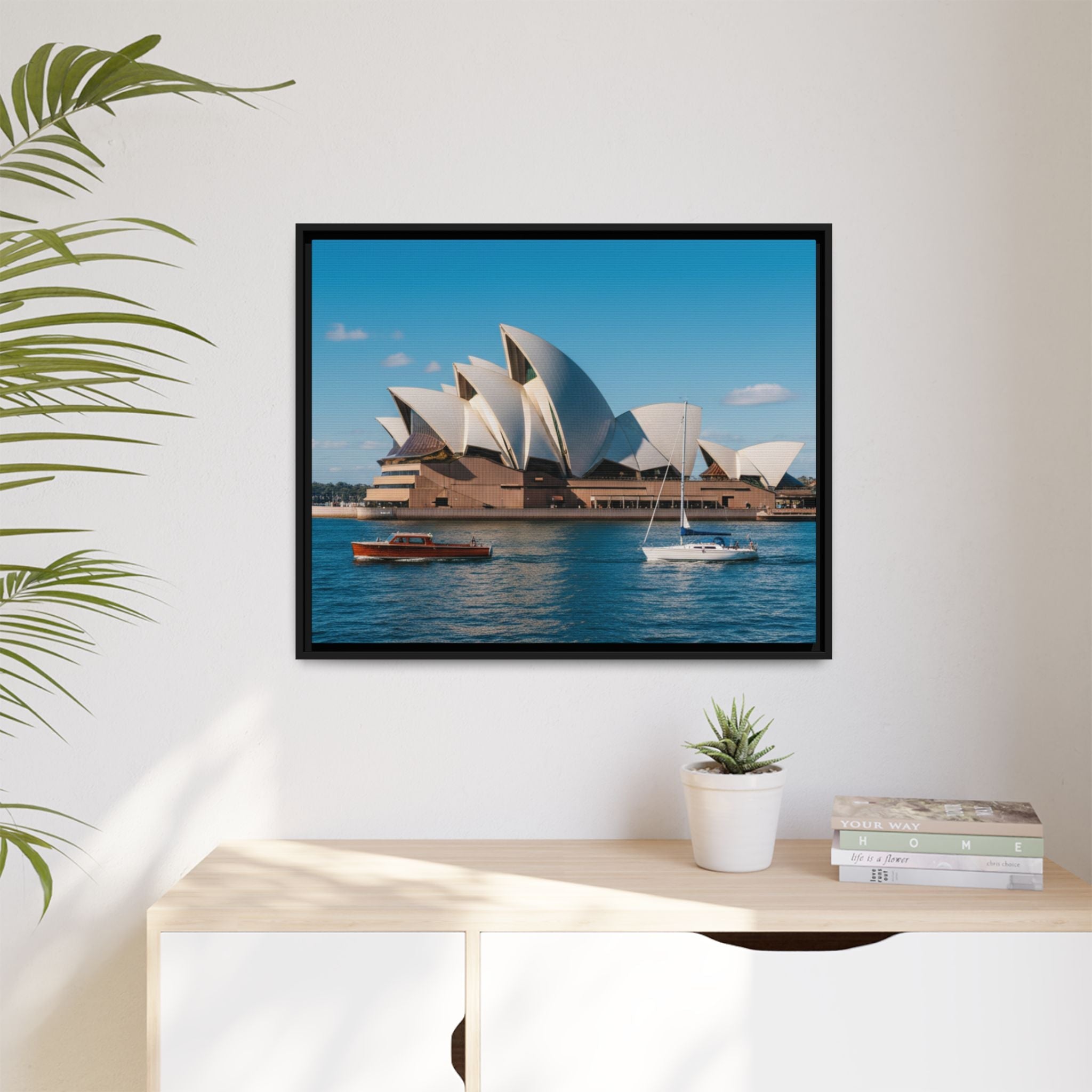 Australia Sydney Opera House Framed Canvas Print — Beautiful Picture