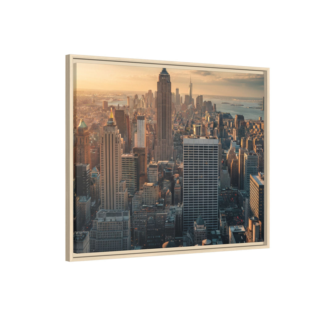 New York City Skyline at Sunset - Framed Art