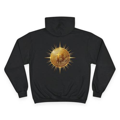 Bitcoin Hoodie — Golden Crypto Logo Sweatshirt