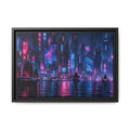 Hong Kong Harbor Night Canvas Wall Art Print Ready to Hang