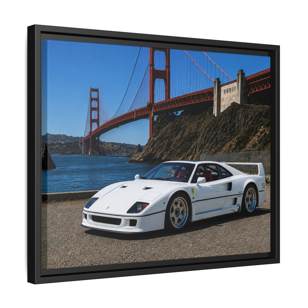Ferrari F40 1987 Canvas Print — Golden Gate Bridge - Stunning Photo