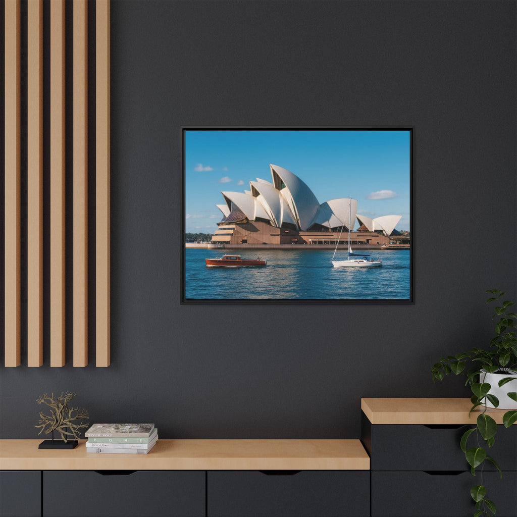 Australia Sydney Opera House Framed Canvas Print — Beautiful Picture