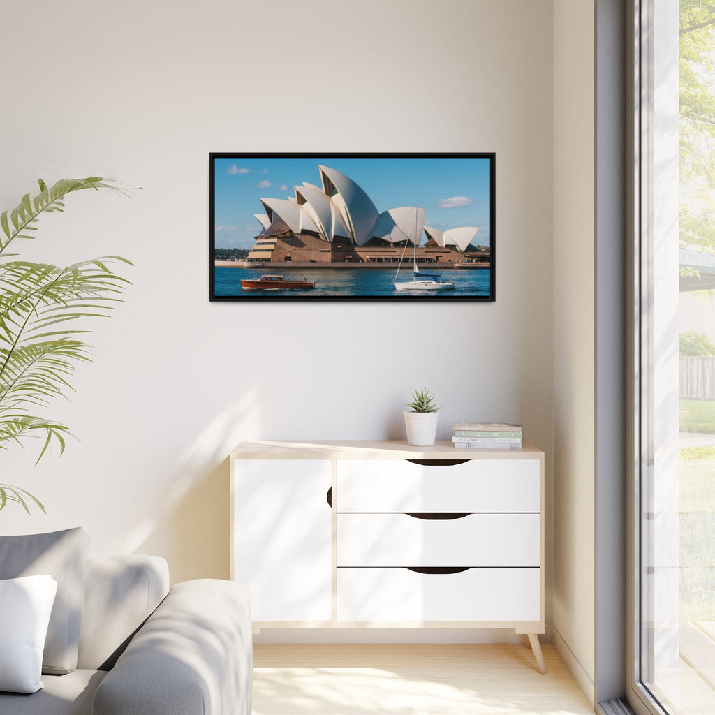 Australia Sydney Opera House Framed Canvas Print — Beautiful Picture