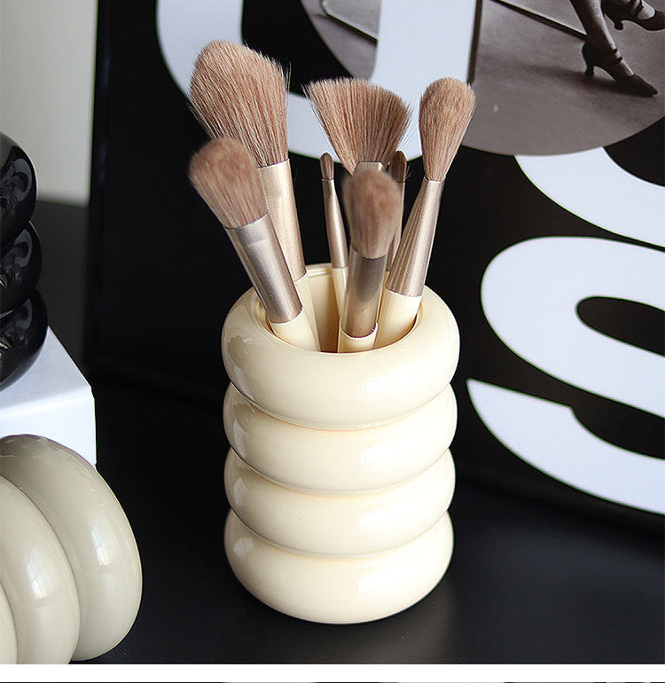 Melamine Round Desktop Storage Box Storage Cartridge