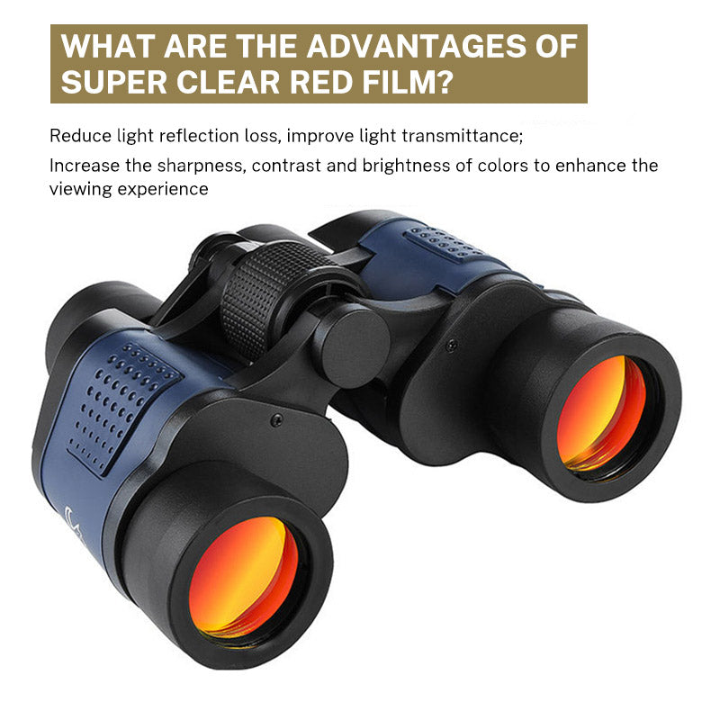60x60 Telescope High magnification low light night vision red film outdoor