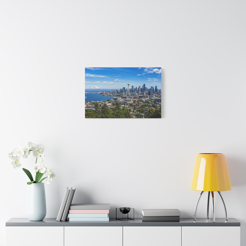Seattle Skyline Matte Canvas Print — Space Needle - Stunning