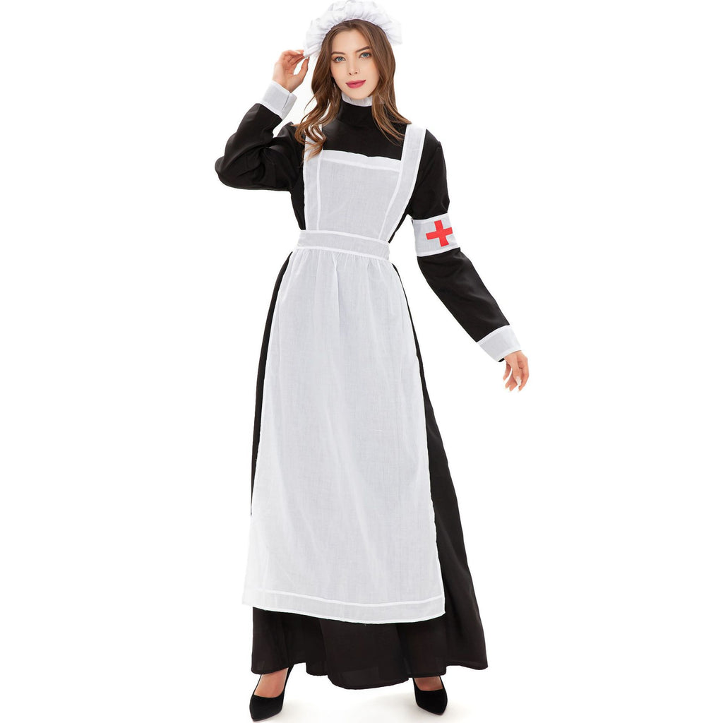 Halloween costume cosplay maid dress
