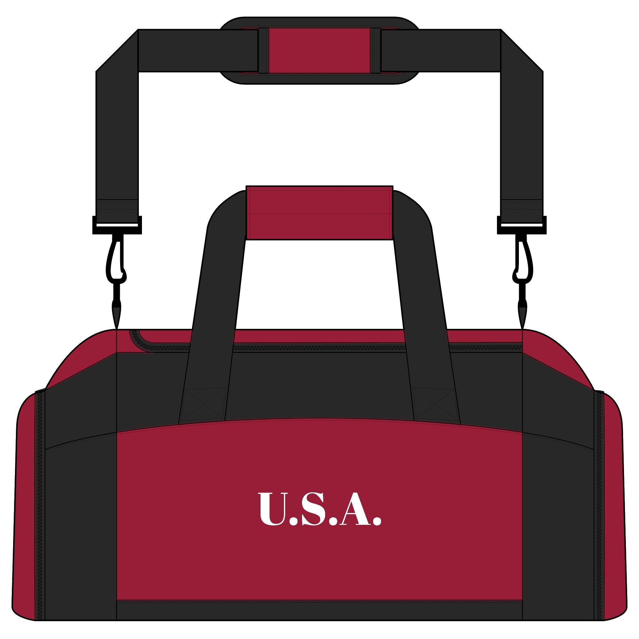 U.S.A. Gym Bag — Durable Duffle for Fitness, Travel & Sports