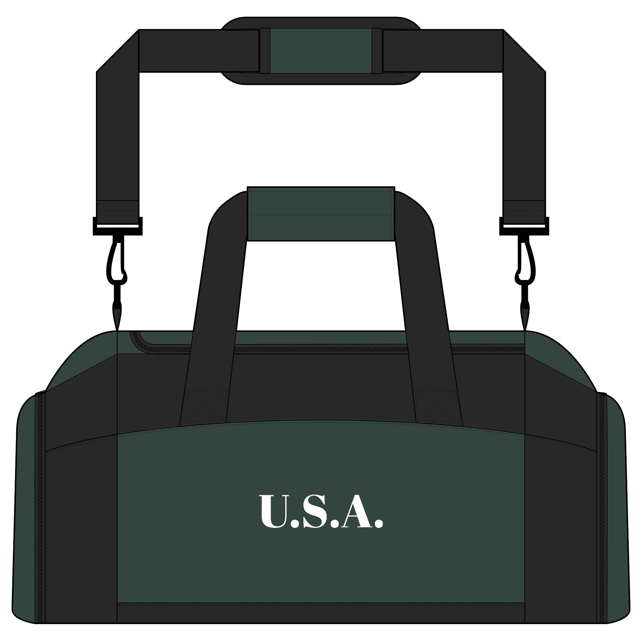 U.S.A. Gym Bag — Durable Duffle for Fitness, Travel & Sports