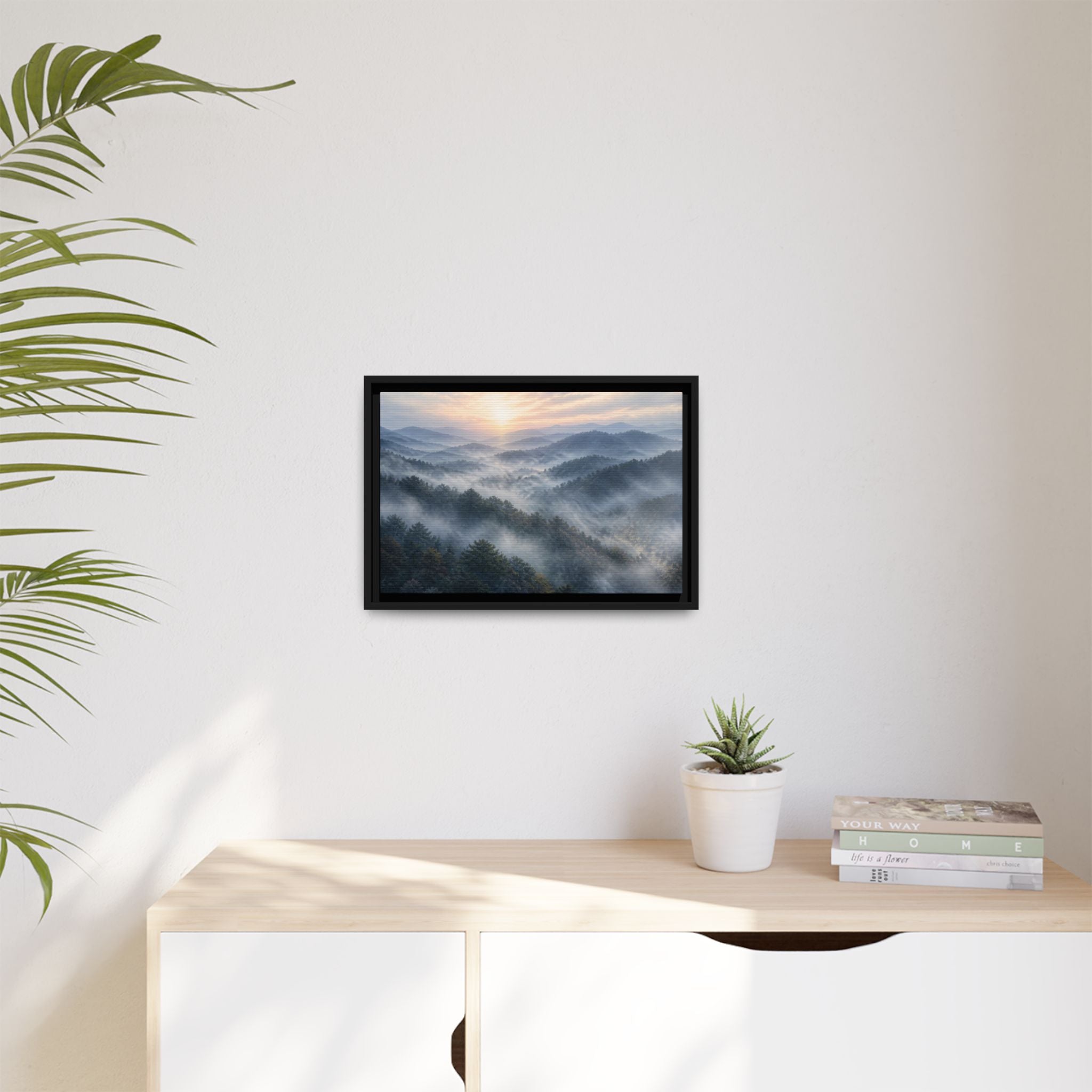 Smoky Mountains Mist Canvas Wall Art Print Ready to Hang