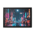 Japan Nightscape Canvas Framed Print - Stunning - Vibrant