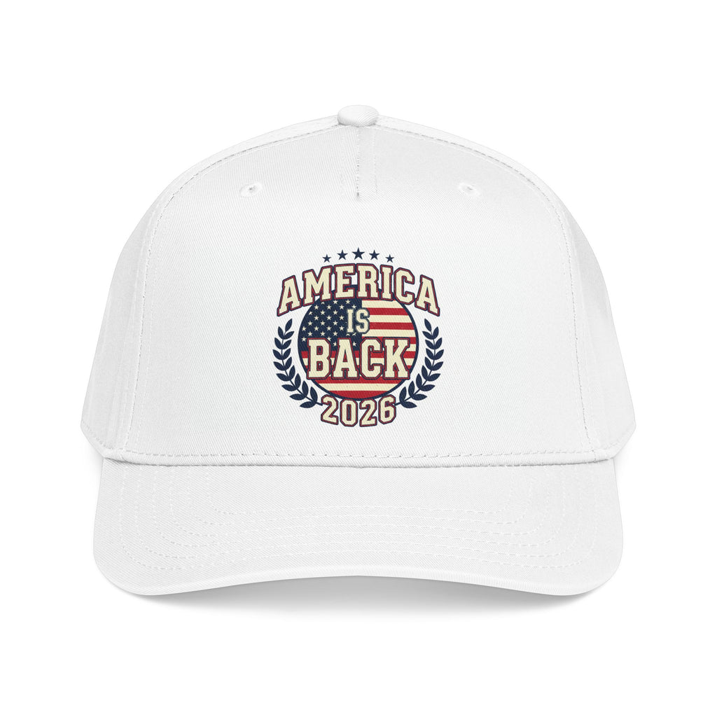 America Is Back 2026 Baseball Cap — Patriotic USA Election Trucker Hat