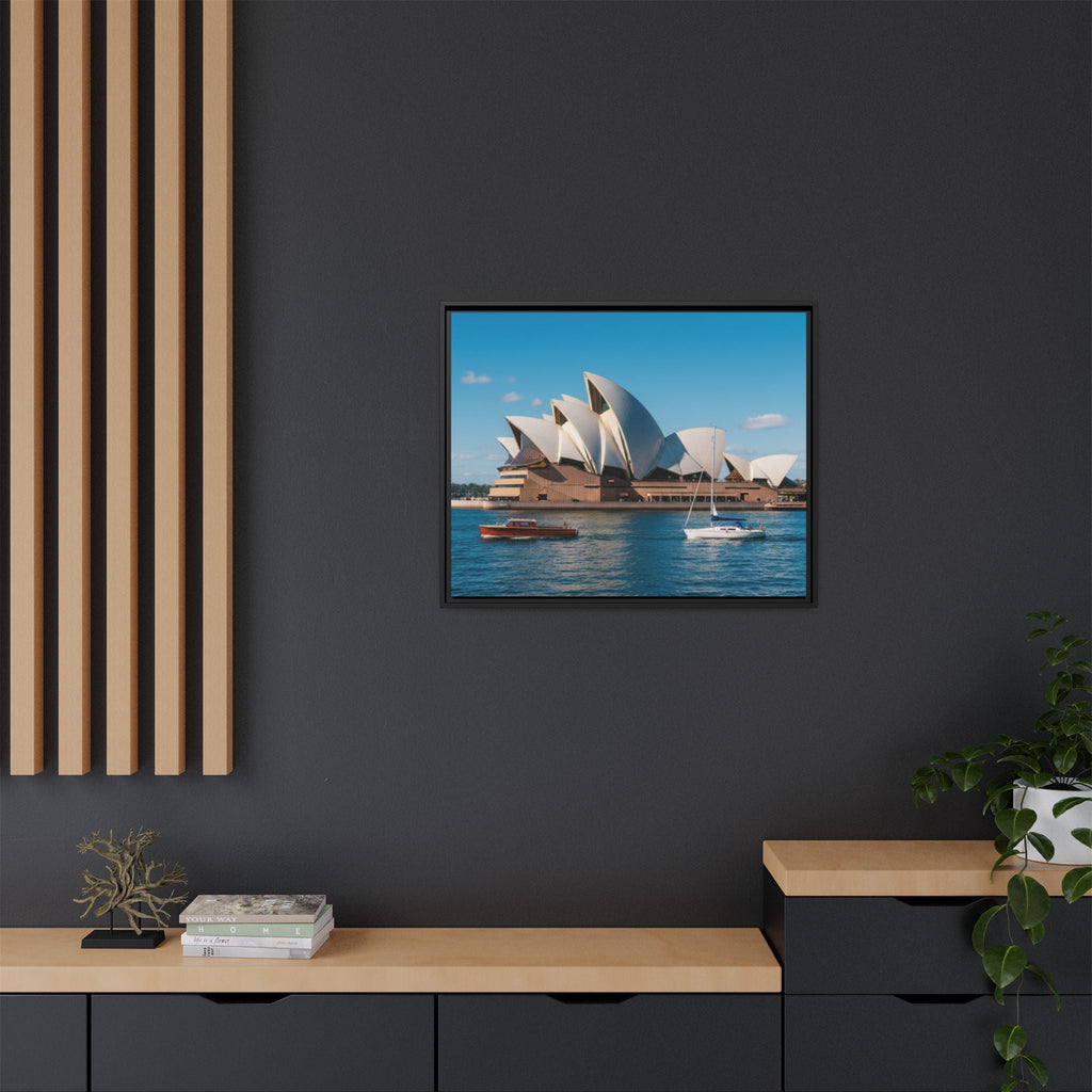 Australia Sydney Opera House Framed Canvas Print — Beautiful Picture