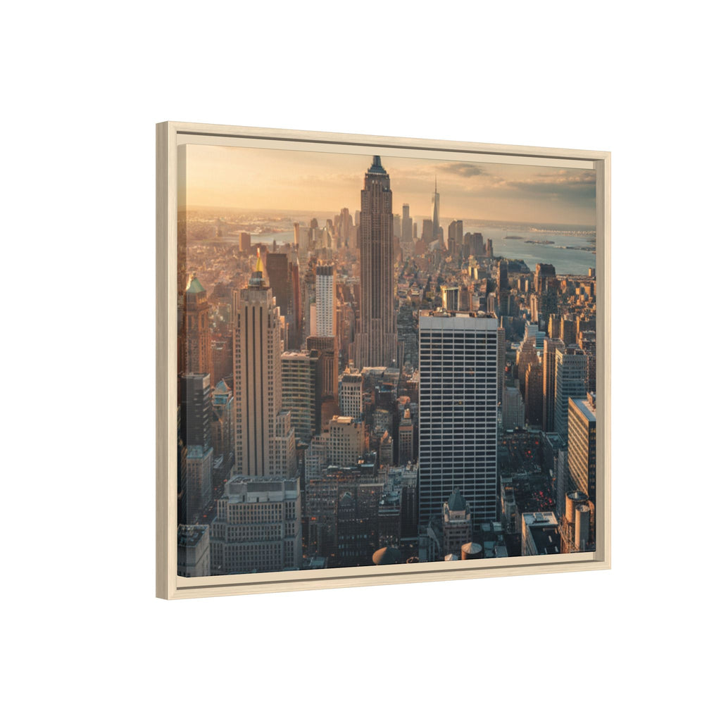 New York City Skyline at Sunset - Framed Art
