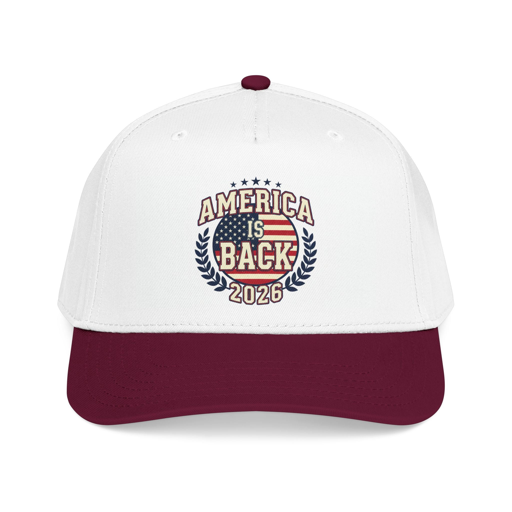 America Is Back 2026 Baseball Cap — Patriotic USA Election Trucker Hat