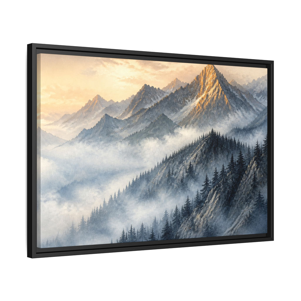 Rockies Fog Ridge Canvas Wall Art Print Ready to Hang